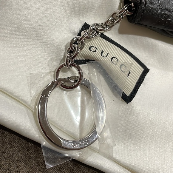 ❤️SOLD❤️BNWT Authentic Gucci Guccissima Key Chain Card Case Wallet - Picture 5 of 9
